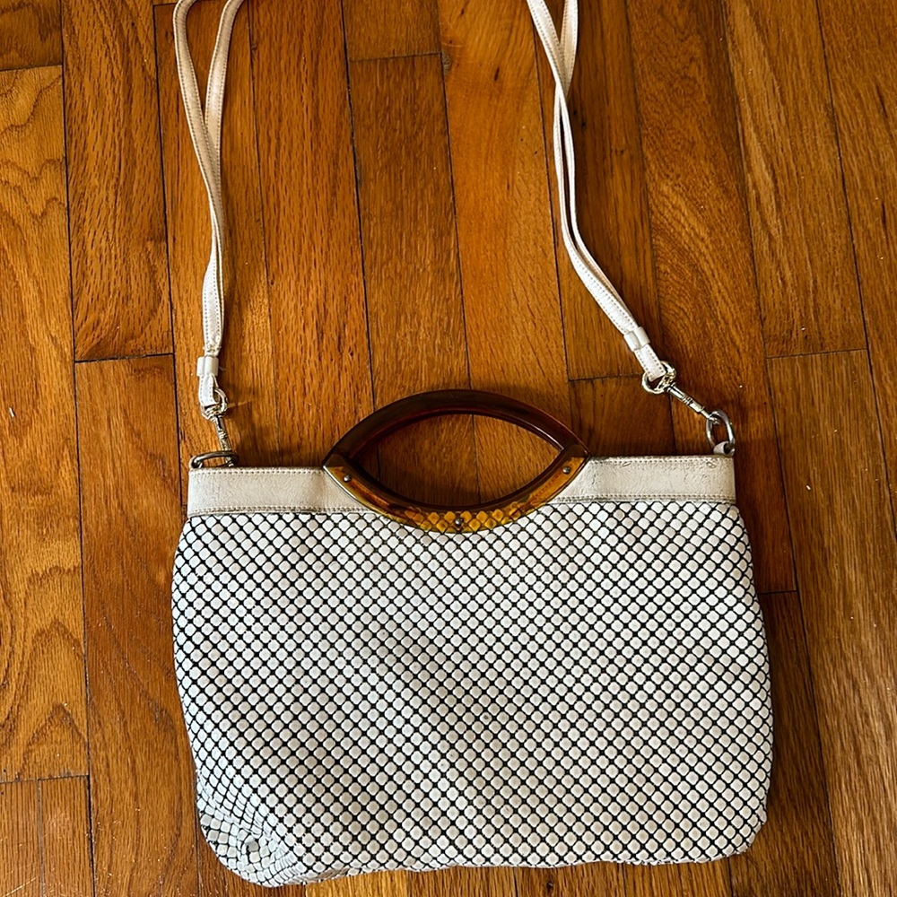 1940s Vintage Whiting and Davis Handbag Purse with Strap